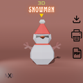 Snowman 3D Papercraft – Digital Download Bring joy and creativity to your kids’ winter days!