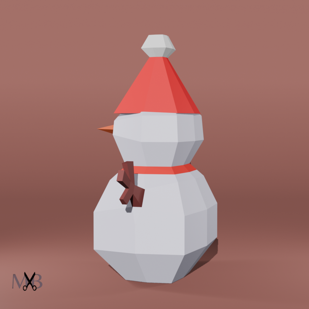 Snowman 3D Papercraft – Digital Download Bring joy and creativity to your kids’ winter days!